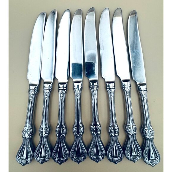 Set of 8 Towle OLD COLONIAL 18/10 Stainless Dinner Table Knives - Picture 9 of 9